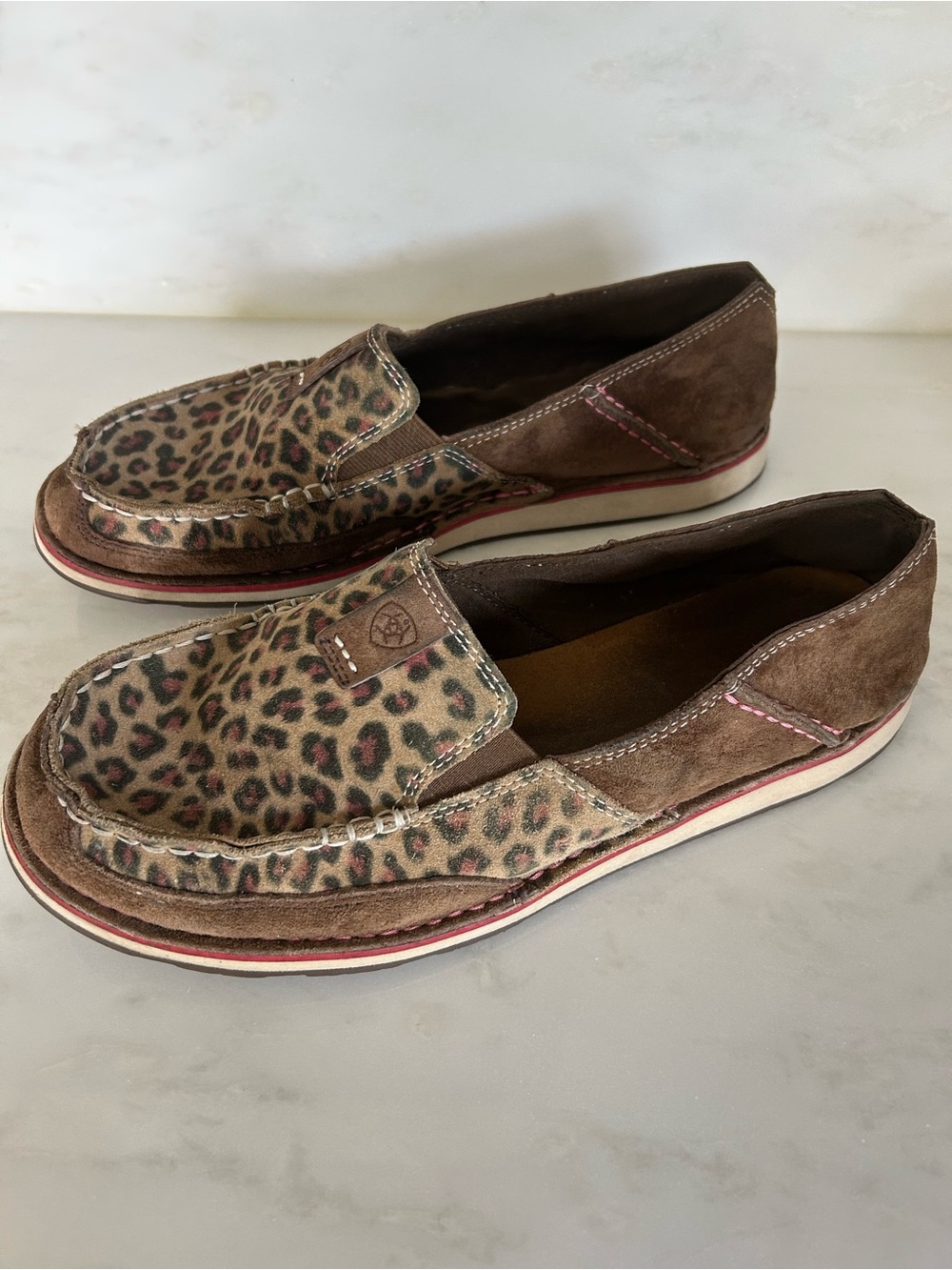 Ariat Cruiser Leopard Print Loafers Size 11